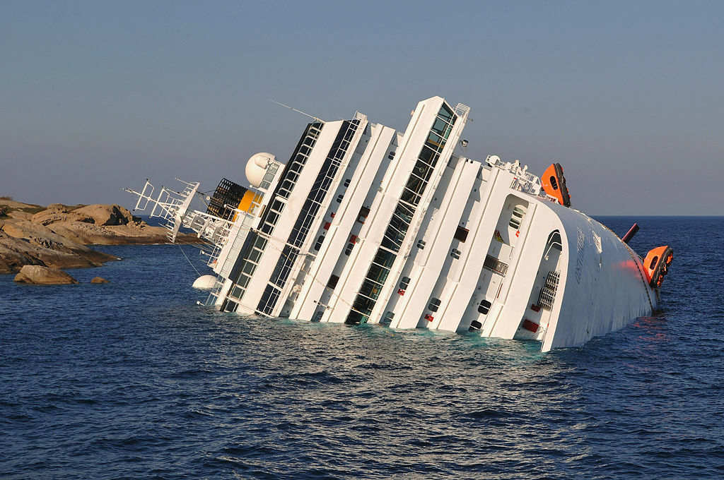katasztrófa hajó hajótörés costa concordia giglio fehér sándor