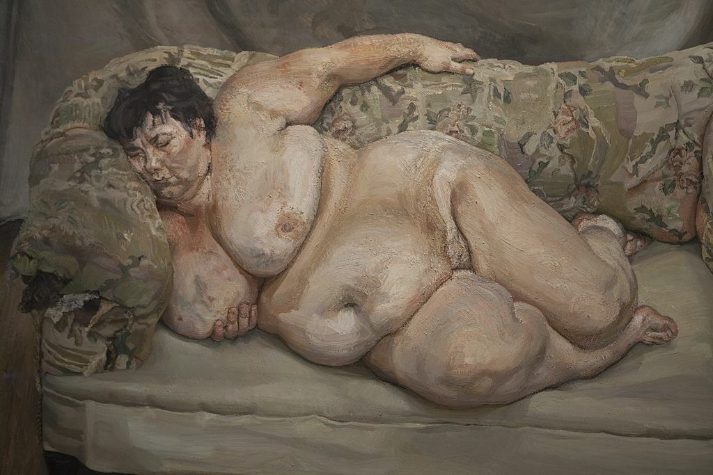 festészet modell brit akt Lucian Freud