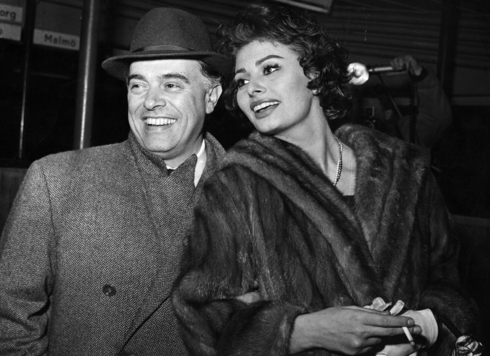 Oscar-díj Sophia Loren Marcello Mastroianni olasz díva Carlo Ponti