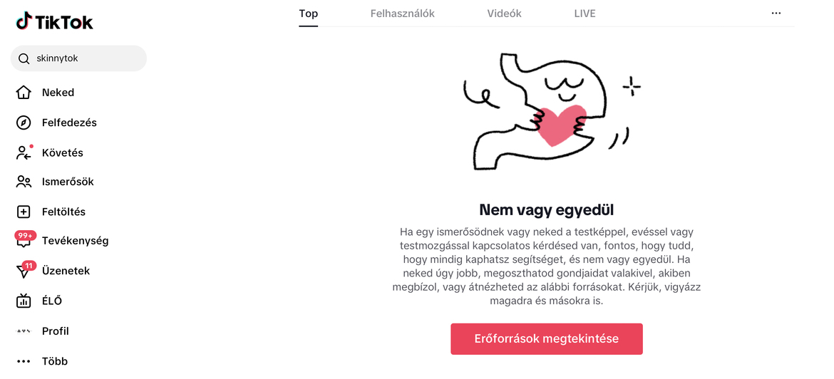Nem vagy csúnya, csak kövér” – a TikTok betiltotta az extrém soványságot népszerűsítő #SkinnyTok hashtaget