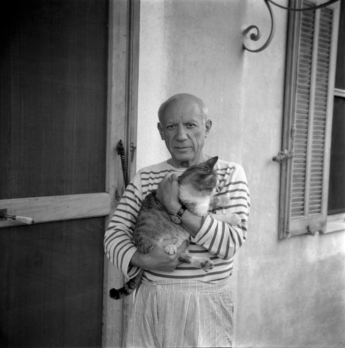 Picasso egy macskával