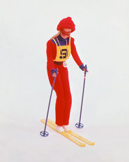 A téli olimpia örömére, olimpikon síző Barbie-t is piacra dobtak 1975-ben - Forrás: - Forrás:  Mattel, Inc.