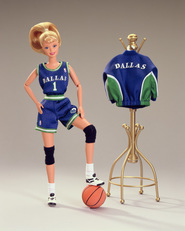 WNBA-játékos Barbie 1999-ből - Forrás: - Forrás:  Mattel, Inc.