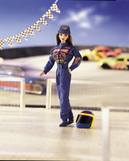 Nascar-versenyző Barbie 1998-ból - Forrás: - Forrás:  Mattel, Inc.