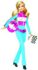 Autóversenyző Barbie 2010-ben- Forrás: - Forrás:  Mattel, Inc.