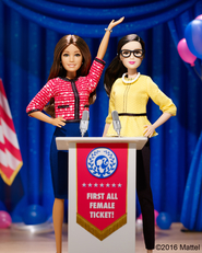 Elnök Barbie és alelnök Barbie 2016-ból- Forrás: - Forrás:  Mattel, Inc.